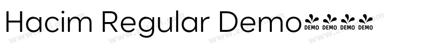 Hacim Regular Demo字体转换